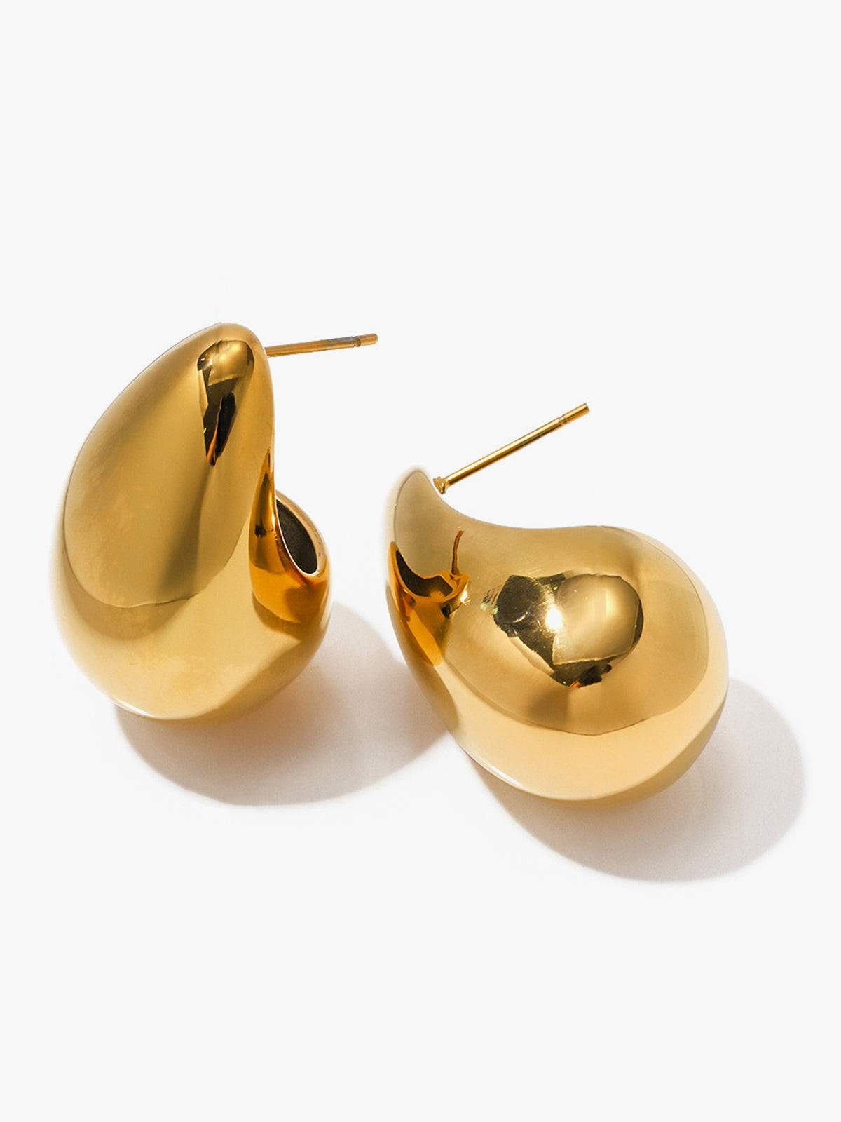 Boucles d'oreilles pendantes sculpturales - Design minimaliste moderne-accessories-Belle Rose Fashion-Or-Bellerose Fashion