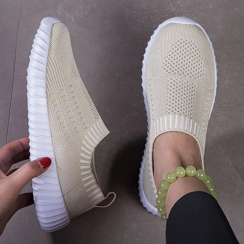 Chaussures à Enfiler Confortables et Respirantes-Belle Rose Fashion-Kaki-36-Bellerose Fashion