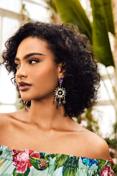 Boucles d'Oreilles Soleil Bohème