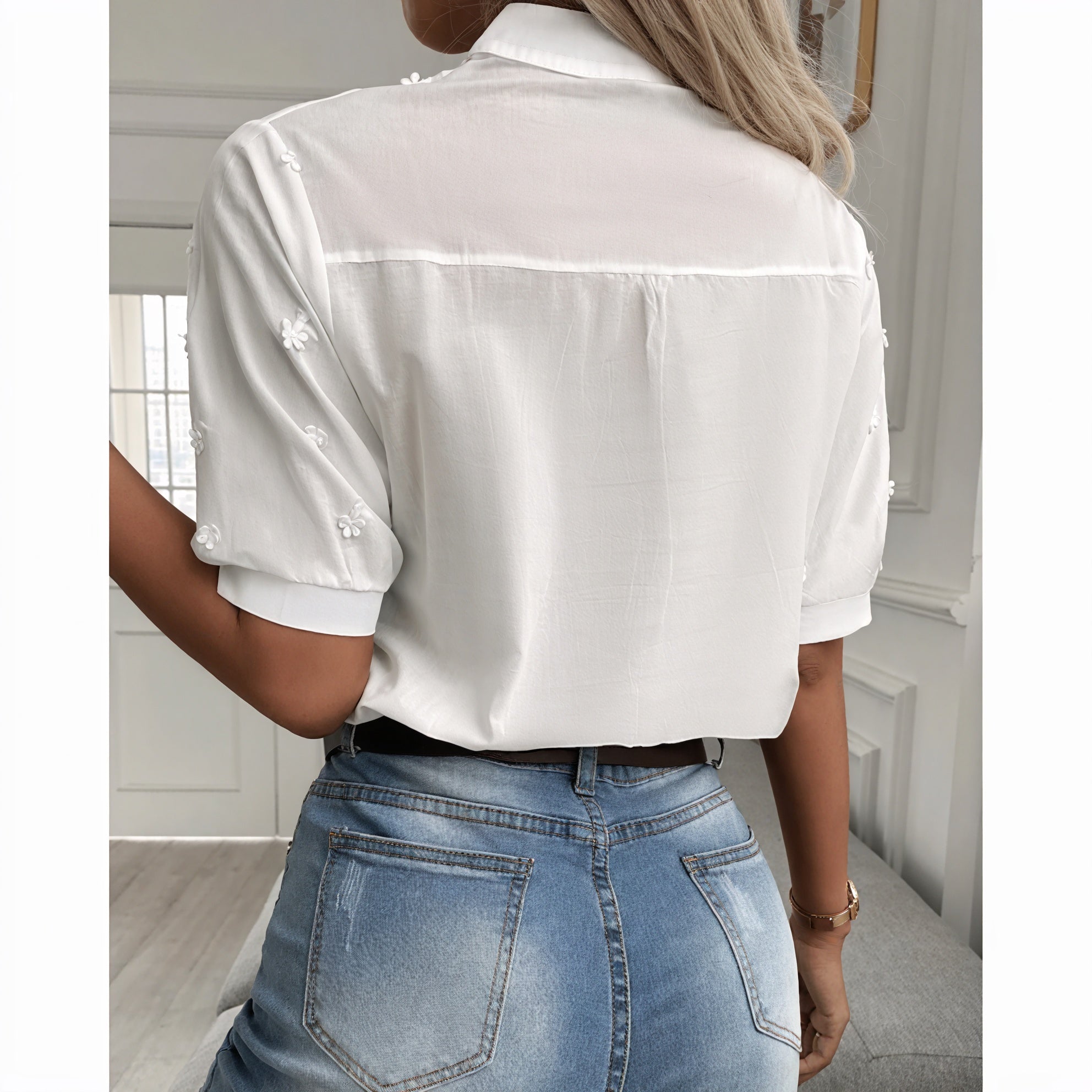 Blouse Bohème Chic Broderie Florale