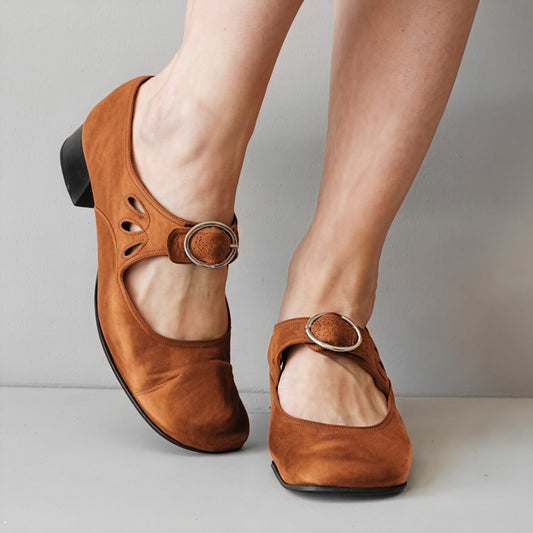 Escarpins Mary Jane Élégants pour Femmes - Confort et Style-Orthopedic shoes-Belle Rose Fashion-Marron-36-Bellerose Fashion