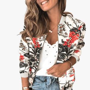 Veste Bomber Florale Élégante