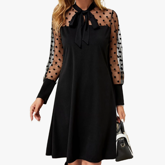 Robe Élégante à Manches Puffées pour Femmes-Belle Rose Fashion-Bellerose Fashion