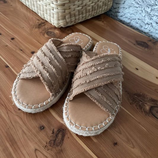 Sandales Femme Semelle Corde – Brides Croisées Textile, Style Casual-72720-6eb3c038-069a-4929-b614-4f8050cada51