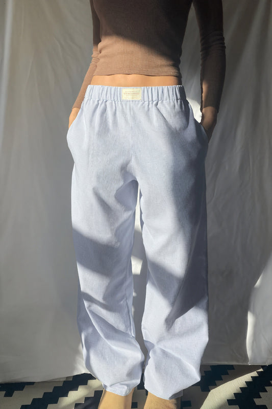 Pantalon Coupe Décontractée – Confort Optimal, Taille Élastique, Poches Latérales-Belle Rose Fashion-Bleu-XS-Bellerose Fashion