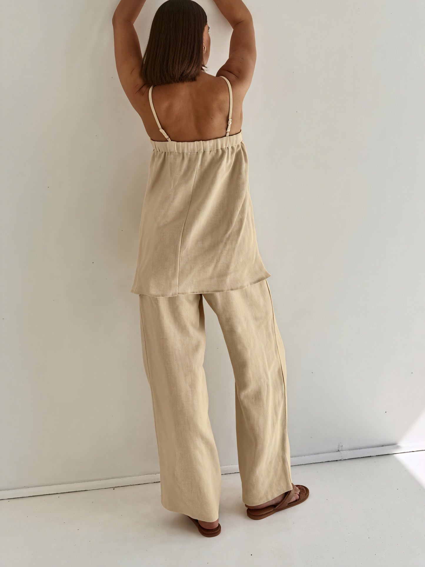 Belle Rose Fashion Femme Ensemble Deux Pièces Fluide – Top Fines Bretelles, Pantalon Large Décontracté, S-XL-83288-37ac4cd7-abad-43fc-b436-38abf1dfb4be