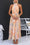 Robe Longue Fleurie – Col Halter, Taille Nouée