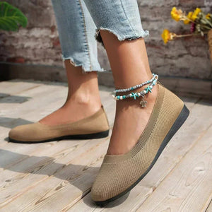 Ballerines Femme Tricotées - Confort & Élégance - Chaussures Plates-Shoes-Belle Rose Fashion-Bellerose Fashion