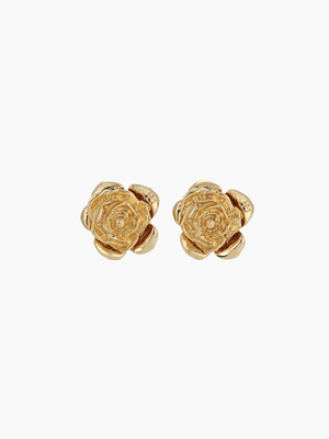 Boucles d'oreilles roses - Design floral délicat, bijoux élégants-accessories-Belle Rose Fashion-Or-Bellerose Fashion