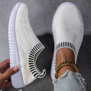 Chaussures à Enfiler Confortables et Respirantes-Belle Rose Fashion-Blanc-36-Bellerose Fashion