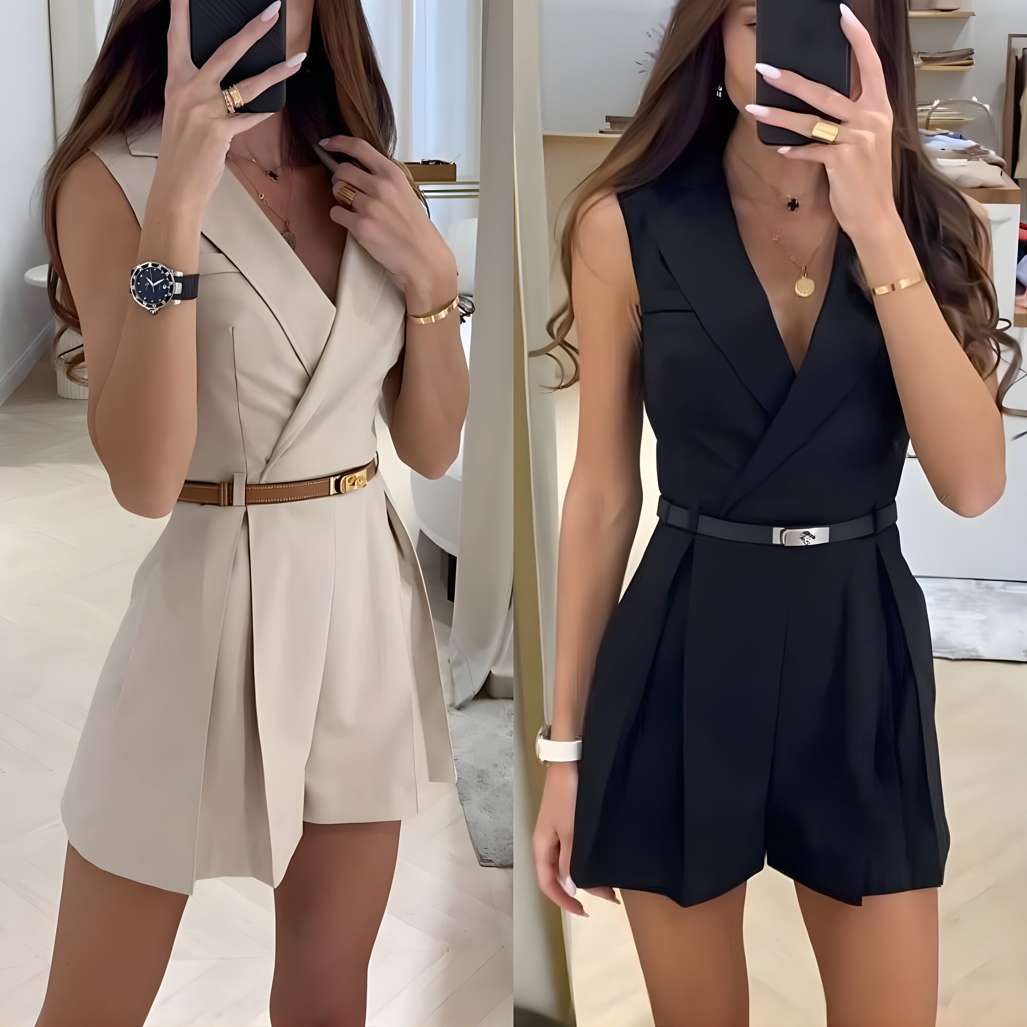 Silhouette Chic : Robe & Combinaison Élégante