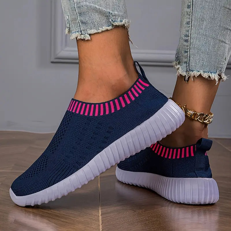 Chaussures à Enfiler Confortables et Respirantes-Belle Rose Fashion-Bleu Marine-36-Bellerose Fashion
